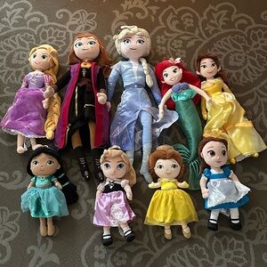 Disney Princess Plush Doll Collection Set